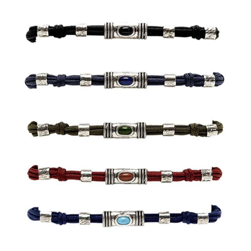 Bracelet Cordon Douille Martel Pierres Naturelles SING A SONG