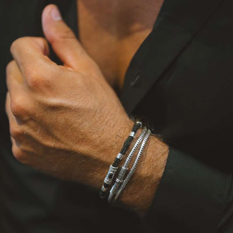 Bracelet Cordon Douille Martel Pierres Naturelles SING A SONG