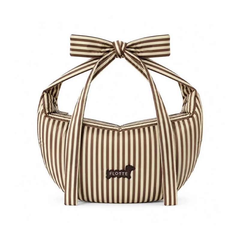 Bow Bag Raye Creme FLOTTE