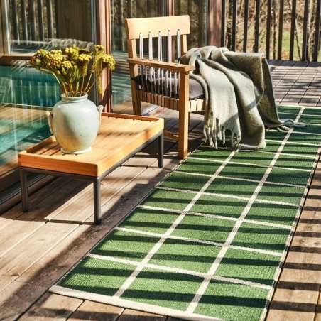 Tapis de couloir CRISS Leaf / Cream / Cream Edge – Pappelina PAPPELINA