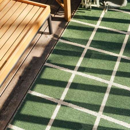 Tapis de couloir CRISS Leaf / Cream / Cream Edge – Pappelina PAPPELINA