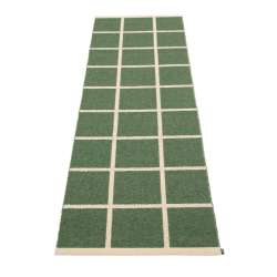 Tapis de couloir CRISS Leaf / Cream / Cream Edge – Pappelina PAPPELINA