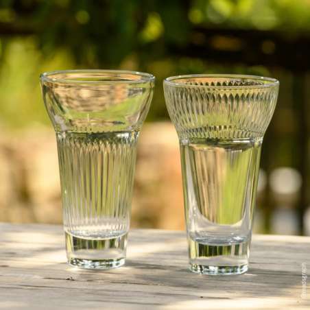 Coffret de 4 verres à pastis Calanques – 2 Fanny et 2 Marius – La Rochère LA ROCHÈRE