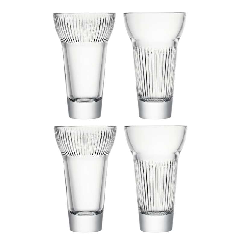 Coffret de 4 verres à pastis Calanques – 2 Fanny et 2 Marius – La Rochère LA ROCHÈRE