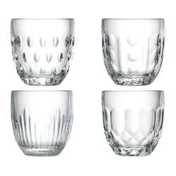 Coffret de 4 gobelets Troquet – 4 motifs différents – La Rochère LA ROCHÈRE