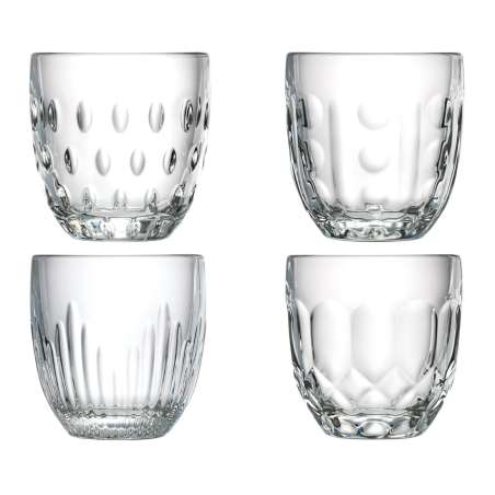 Coffret de 4 gobelets Troquet – 4 motifs différents – La Rochère LA ROCHÈRE