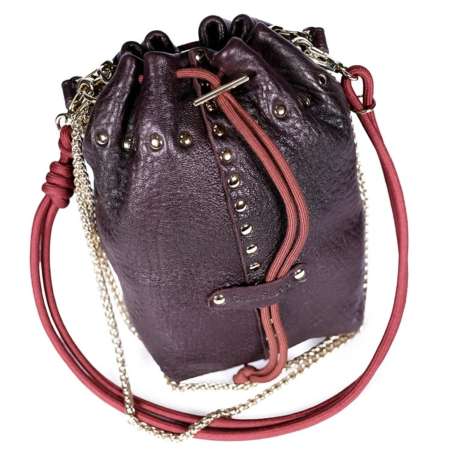 Beco Stud – Mini sac seau en cuir - Craie Studio CRAIE
