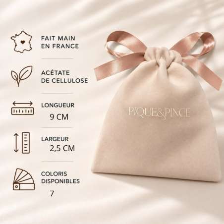 Barrette bombée Victoria pour cheveux épais – Pique & Pince PIQUE ET PINCE