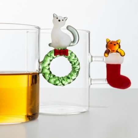 Mug Tabby Cat Xmas ICHENDORF
