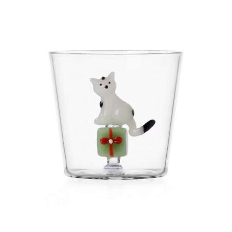 Tumbler Tabby Cat Xmas ICHENDORF
