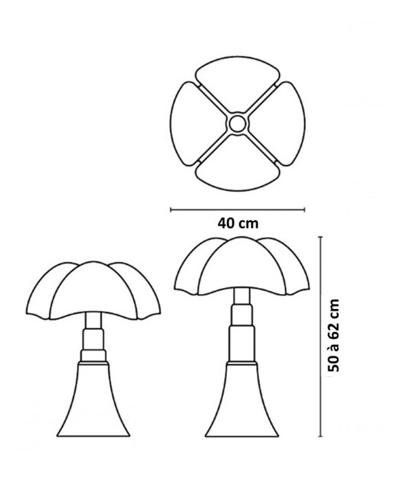Lampe medium Pipistrello - Martinelli Luce